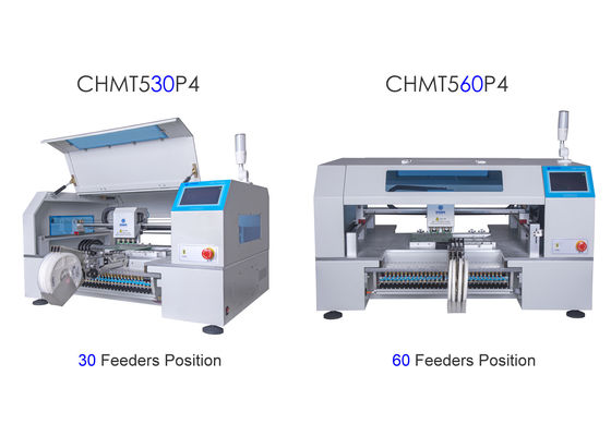 2 أنواع من Charmhigh 4 رؤوس مغذي اختيار ووضع آلة CHMT530P4 + CHMT560P4