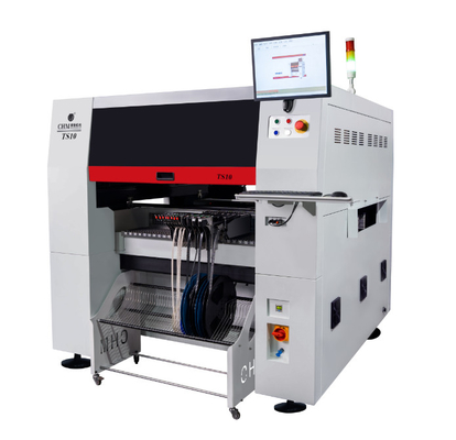 آلة التصنيع الكاملة الآلية ذات 10 رؤوس SMT SMD Pick And Place Machine 01005 PCBA