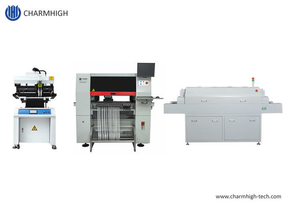 PCB Assembly Line 3250 طابعة لصق اللحام ، CHMT Pick And Place Machine ، 830 Reflow Oven