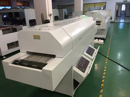 CHM-6635 فرن إعادة التدفق 6 مناطق مؤقتة (أعلى 6 + أسفل 6) 2200 * 350mm SMT آلة لحام إعادة التدفق