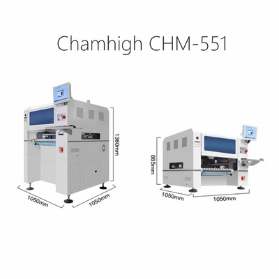 تشارم هاي CHM551 SMD اختار ووضع آلة دقة عالية ل 0201 / QFN / BGA