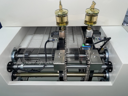 PC6635 السكة الحديدية + التحكم في الكمبيوتر أفران إعادة التدفق الخالية من الرصاص 2200 * 350mm 6 temp المناطق آلة لحام