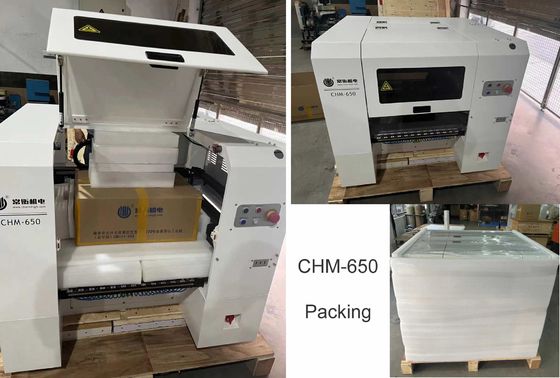 أوتوماتيكي PCB ريل دقة عالية 0201 سطح المكتب SMT اختيار ووضع آلة 4 رؤوس CHM-650