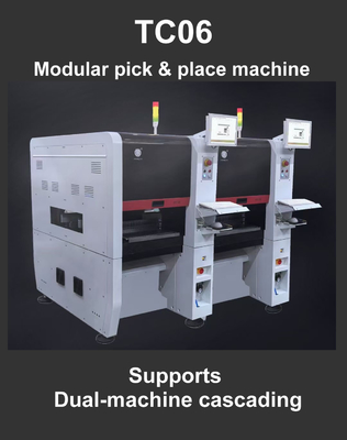 الجهاز الصناعي المدمج SMD الاختيار والمكان TC06 صانع الشريحة لخط تجميع PCB