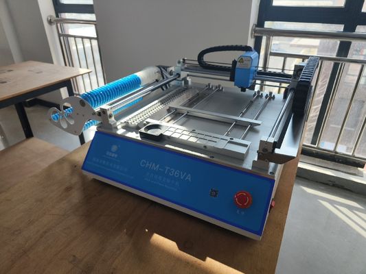 CHMT36VA SMD Pick And Place Machine ، جهاز تغذية الاهتزازات على سطح الطاولة SMT