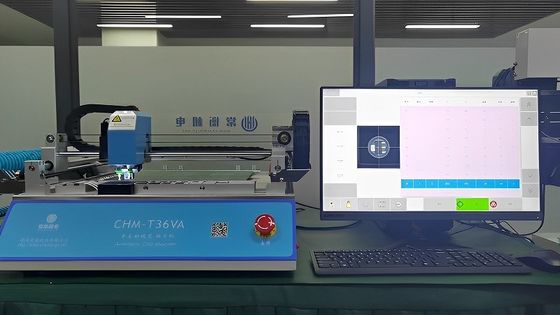 طابعة استنسل صغيرة SMT Line / آلة التقاط ووضع CHMT36VA / فرن إنحسار 420