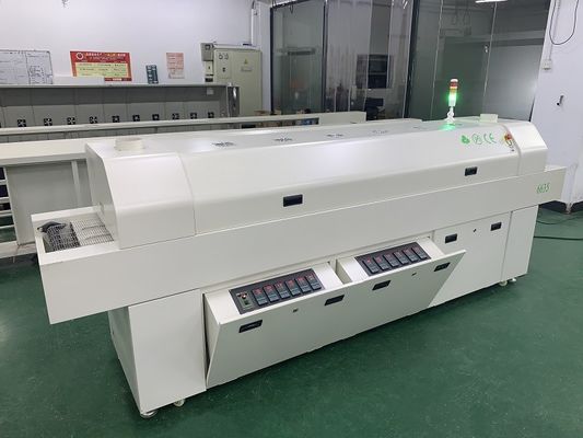 CHM-6635 فرن إعادة التدفق 6 مناطق مؤقتة (أعلى 6 + أسفل 6) 2200 * 350mm SMT آلة لحام إعادة التدفق