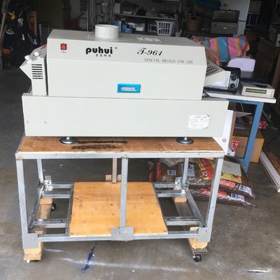 T961 سطح المكتب فرن إنحسر مع ناقل 730 * 230mm 6 مناطق درجة الحرارة 3.5KW آلة لحام