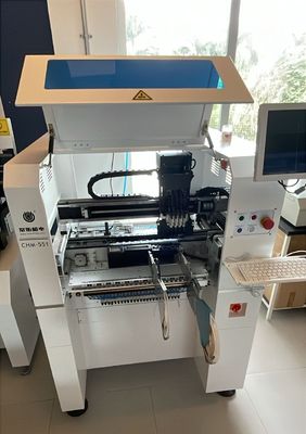 CHM-551 خط إنتاج SMD خط تجميع SMT دقة عالية 4 رؤوس PCB صنع الروبوت