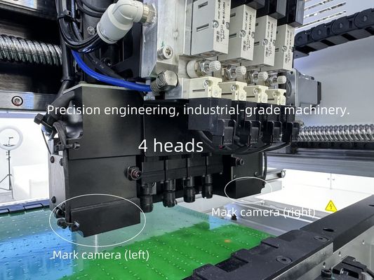 CHM-551 خط إنتاج SMD خط تجميع SMT دقة عالية 4 رؤوس PCB صنع الروبوت