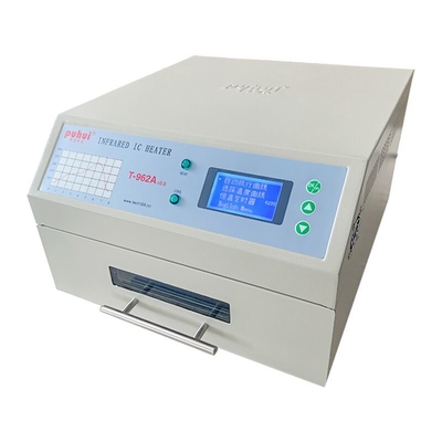 فرن إنحسر صغير 300 * 320 مم 1500 واط T962A مع محطة لحام الأشعة تحت الحمراء سخان IC العادم