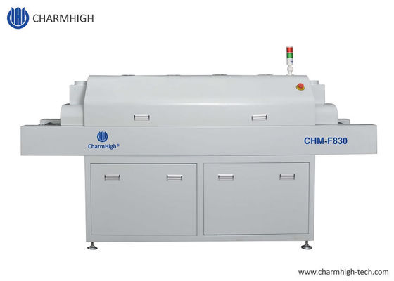 CHM-F830 فرن SMT الرأسي للدفق الثاني 8 مناطق دموية 1400 * 300mm آلة لحام الهواء الساخن