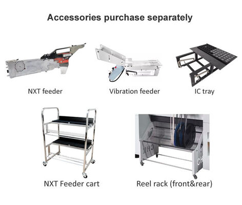 أفضل بائع 6 رؤوس TC06 اختيار ووضع آلة إطار حديد صب SMT شريحة مصعد
