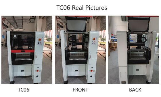 أفضل بائع 6 رؤوس TC06 اختيار ووضع آلة إطار حديد صب SMT شريحة مصعد