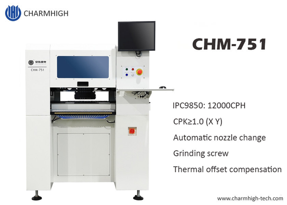 سكك طحن برغي السيارات آلة تجميع ثنائي الفينيل متعدد الكلور CHM-751 Charmhigh 6 رؤوس
