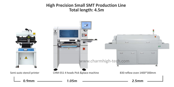 طابعة الصبغة الحامية Semi Auto 3250 ، CHM-551 Pick Place Machine ، 830 Reflow Oven