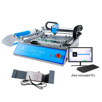 CHMT36VA + جهاز تغذية الاهتزاز ، جهاز Vision Desktop Pick and Place 0402-5050 SOP QFN