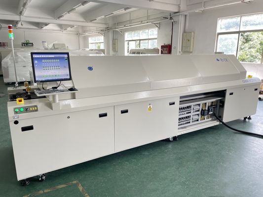 CHM-PC850 فرن إعادة التدفق الكبير الخالي من الرصاص 8 مناطق حديد أوتوماتيكي كامل + تحكم الكمبيوتر 3150x500mm
