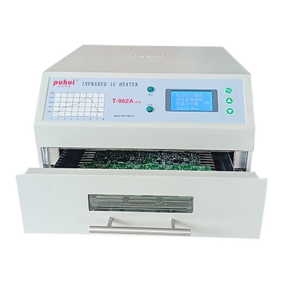 T962A مع فرن إنحسر منضدة العادم 300 * 320mm 1500w IC سخان محطة لحام الأشعة تحت الحمراء