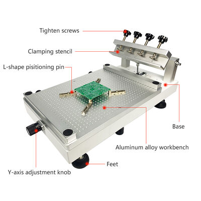 طابعة استنسل يدوية بتصميم أفضل 4532 طابعة حريرية لضغط الزيت SMT 45x32 سم