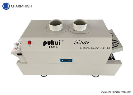 T961 سطح المكتب فرن إنحسر مع ناقل 730 * 230mm 6 مناطق درجة الحرارة 3.5KW آلة لحام
